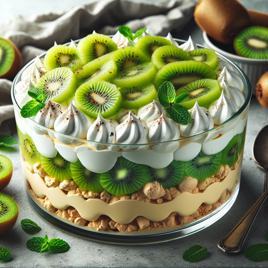 Nationalgericht Neuseeland: Kiwi Pavlova Trifle (Rezept)