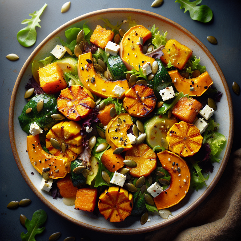 Nationalgericht Neuseeland: Roasted Pumpkin and Kumara Salad (Rezept)