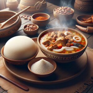 Nationalgericht Nigeria: #Fufu with Egusi Soup# (Rezept)