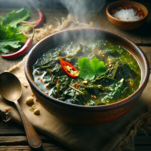 Nationalgericht Nigeria: #Jute Leaf Stew# (Rezept)