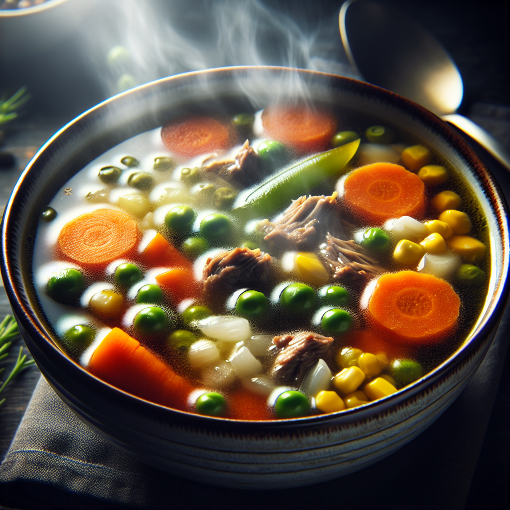 Nationalgericht Norwegen: Fersk suppe med kjøtt og grønnsaker (Rezept)