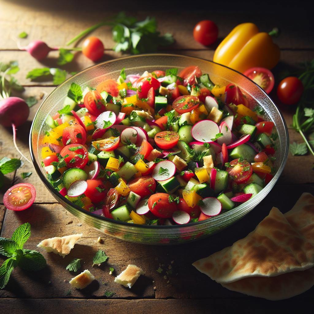 Nationalgericht Oman: Fattoush Salad (Rezept)