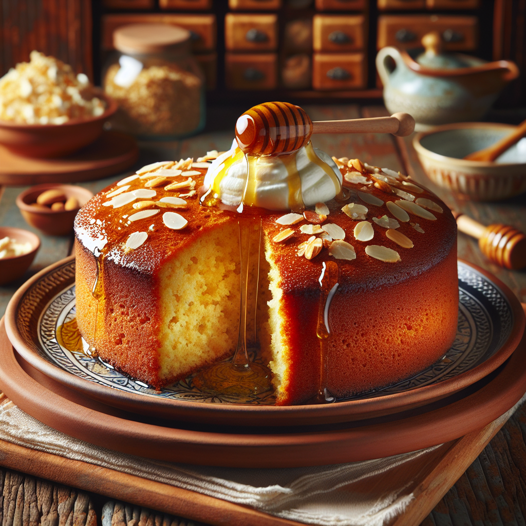 Nationalgericht Oman: Honeyed Semolina Cake (Rezept)