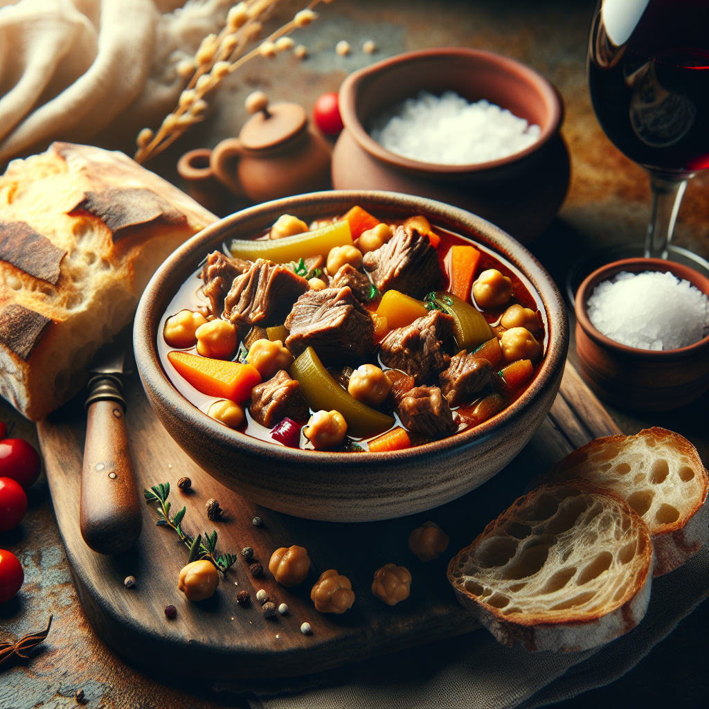 Nationalgericht Oman: Lamb Stew with Chickpeas (Rezept)