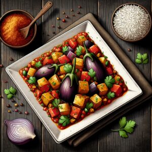 Nationalgericht Pakistan: #Aloo Baingan# (Rezept)