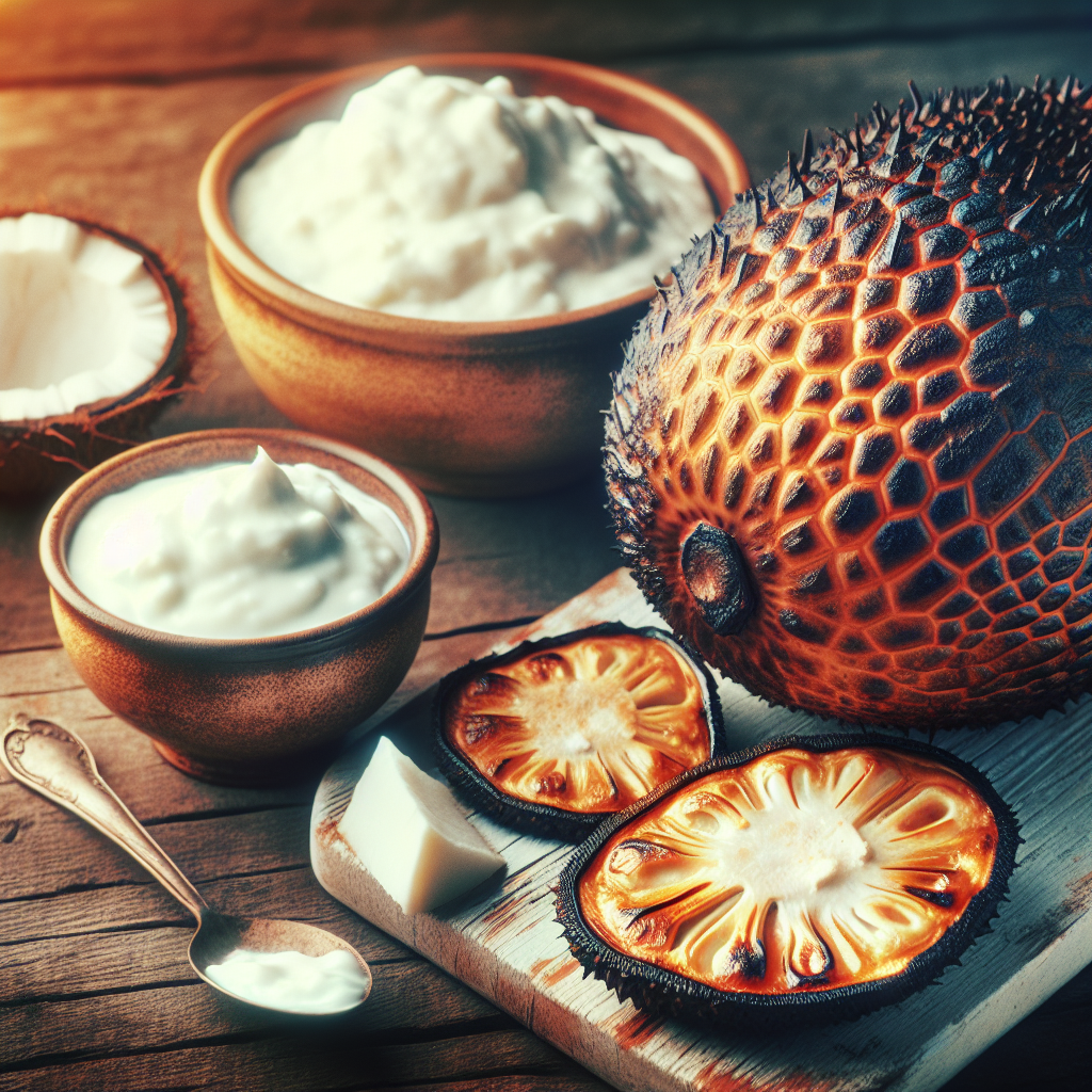 Nationalgericht Palau: Roasted Breadfruit with Coconut Cream (Rezept)