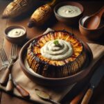 Nationalgericht Papua-Neuguinea: #Roast Taro with Coconut Cream# (Rezept)
