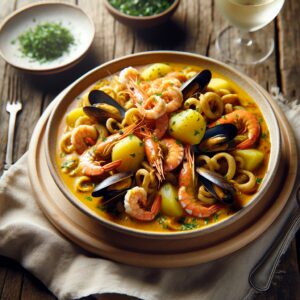 Nationalgericht Peru: #Cau Cau de Mariscos# (Rezept)