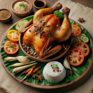 Nationalgericht Philippinen: #Pinaupong Manok# (Rezept)
