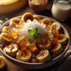 Nationalgericht Philippinen: #Saging con Yelo# (Rezept)