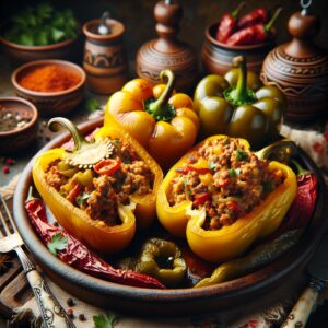 Nationalgericht Polen: #Faszerowana papryka# (Rezept)