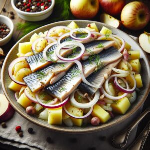 Nationalgericht Polen: #Sałatka śledziowa# (Rezept)