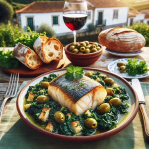 Nationalgericht Portugal: #Bacalhau com Espinafres# (Rezept)