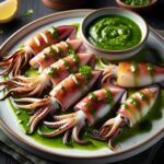 Nationalgericht Portugal: #Lulas Grelhadas com Molho Verde# (Rezept)