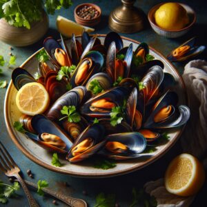 Nationalgericht Portugal: #Mexilhões à Bulhão Pato# (Rezept)