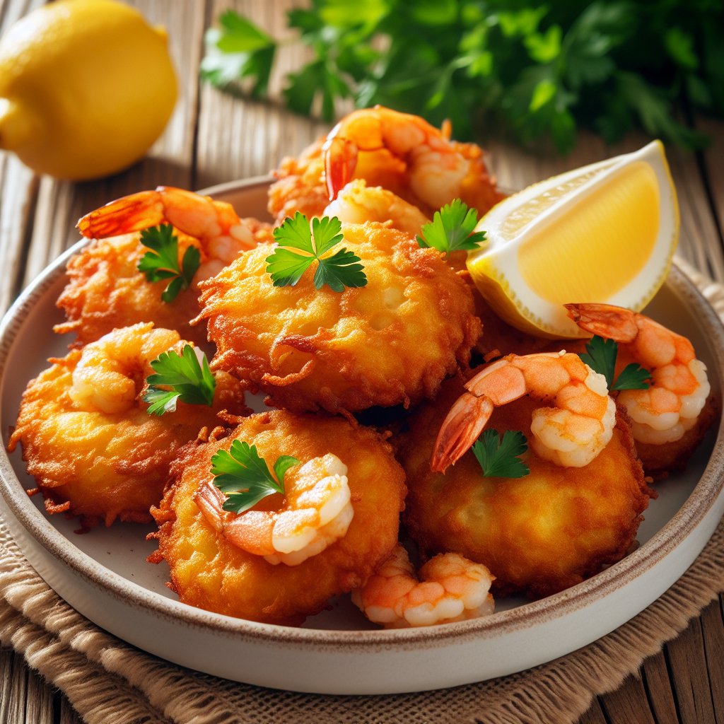 Nationalgericht Portugal: Pataniscas de Camarão (Rezept)