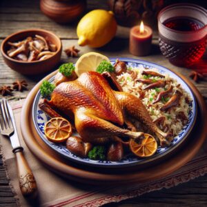 Nationalgericht Portugal: #Pato com Arroz de Miúdos# (Rezept)