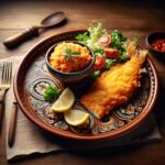 Nationalgericht Portugal: #Petinga Frita com Arroz de Tomate# (Rezept)