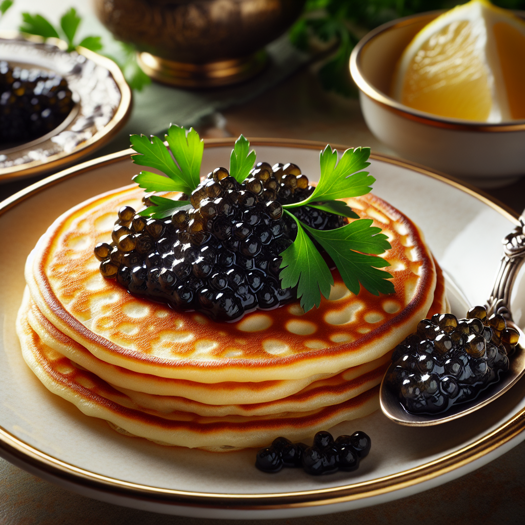 Nationalgericht Russland: Blini mit Kaviar (Rezept)