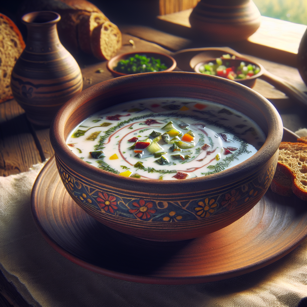Nationalgericht Russland: Kefir Kalte Suppe (Rezept)