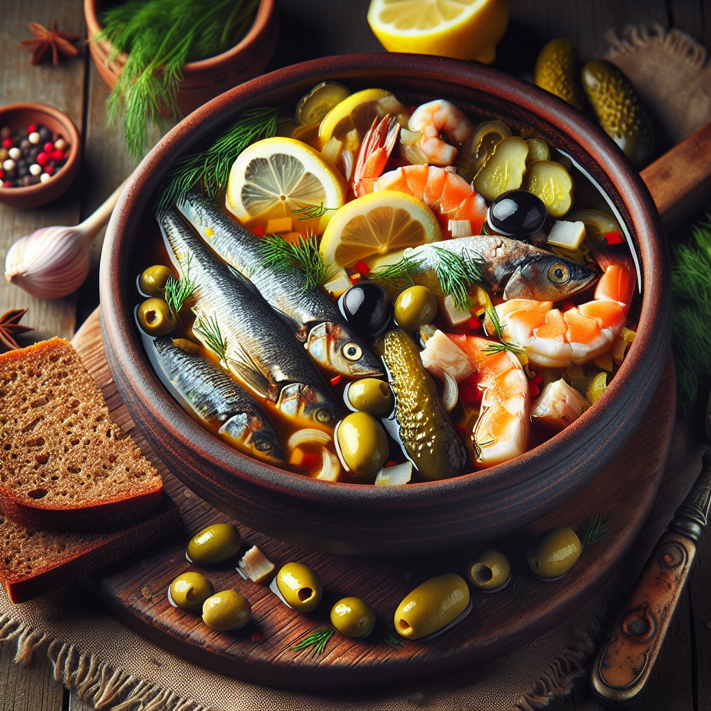 Nationalgericht Russland: Rybnaya Solyanka (Rezept)