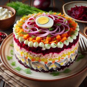 Nationalgericht Russland: #Seljodka pod Schuboj# (Rezept)