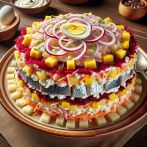 Nationalgericht Russland: #Selyodka Pod Shuboy# (Rezept)