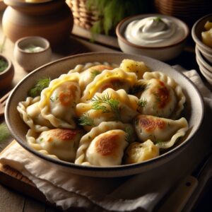 Nationalgericht Russland: #Wareniki mit Kartoffeln# (Rezept)