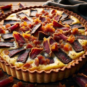 Nationalgericht Südafrika: #Biltong and Cheese Quiche# (Rezept)