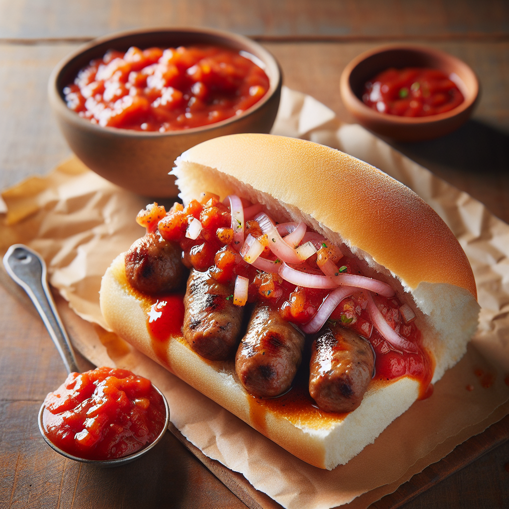 Nationalgericht Südafrika: Boerewors Roll with Tomato Relish (Rezept)