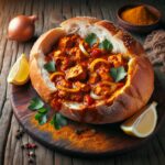 Nationalgericht Südafrika: #Bunny Chow with Chicken Curry# (Rezept)