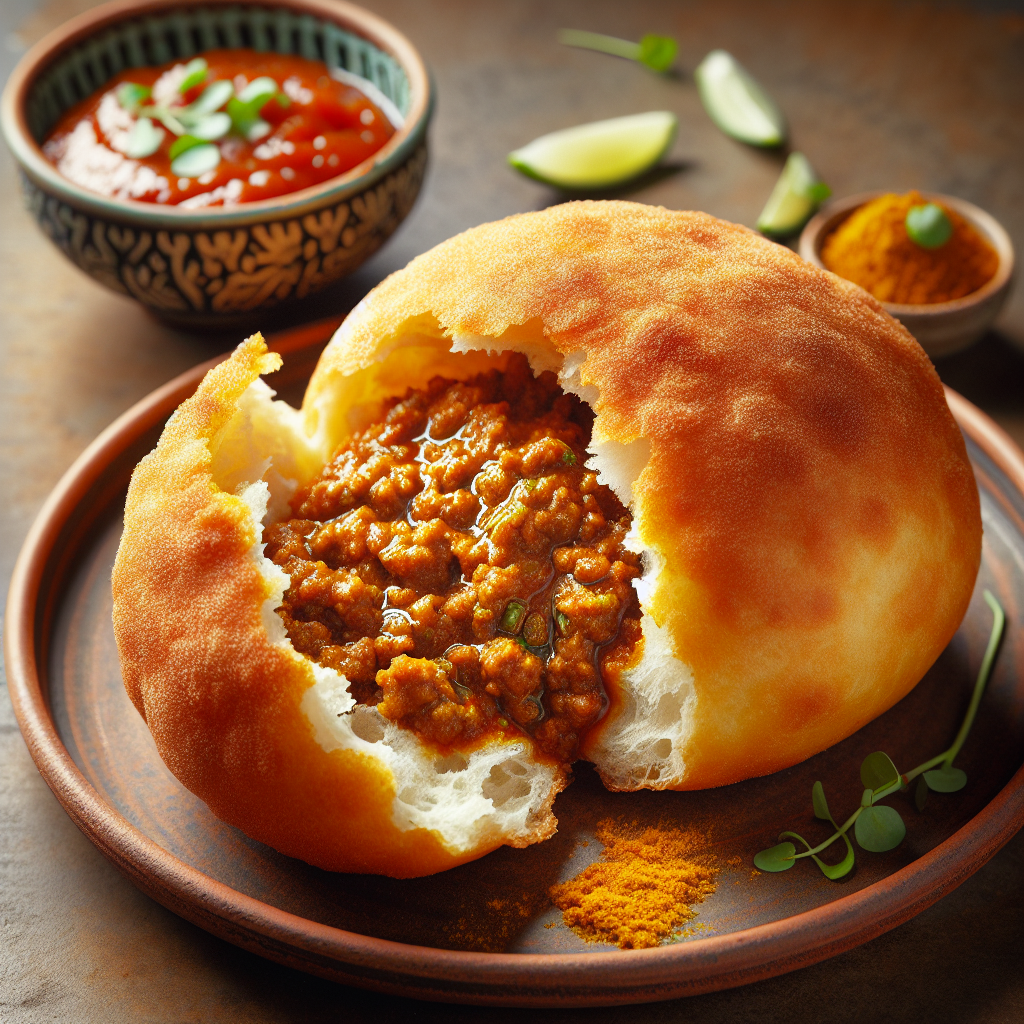 Nationalgericht Südafrika: Curried Mince Vetkoek (Rezept)
