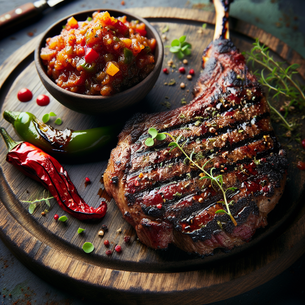 Nationalgericht Südafrika: Ostrich Steak with Chutney (Rezept)