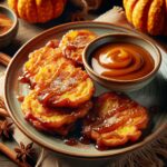Nationalgericht Südafrika: #Pumpkin Fritters with Caramel Sauce# (Rezept)