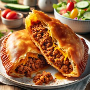 Nationalgericht Südafrika: #Vetkoek mit Hackfleisch# (Rezept)