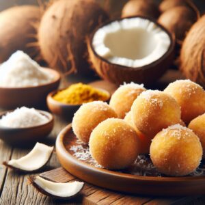 Nationalgericht Salomonen: #Cassava and Coconut Balls# (Rezept)