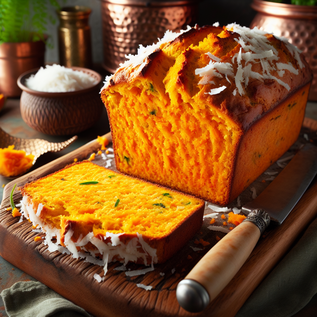 Nationalgericht Salomonen: Sweet Potato and Coconut Bread (Rezept)