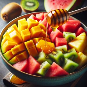 Nationalgericht Salomonen: #Tropical Fruit Salad with Honey# (Rezept)