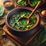 Nationalgericht Sambia: #Chibwabwa Soup (Pumpkin Leaves Soup)# (Rezept)