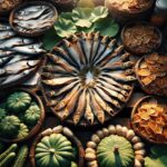 Nationalgericht Sambia: #Dry Fish with Pumpkin Leaves# (Rezept)