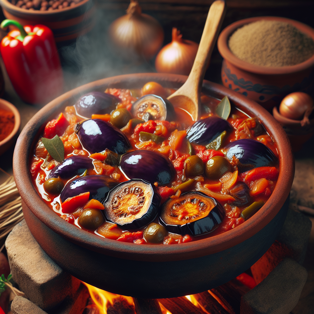 Nationalgericht Sambia: Impwa (African Eggplant Stew) (Rezept)