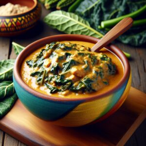 Nationalgericht Sambia: #Lumanda in Groundnut Sauce# (Rezept)