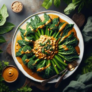 Nationalgericht Sambia: #Lumanda with Peanut Sauce# (Rezept)