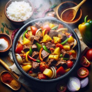 Nationalgericht Sambia: #Zambian Beef Stew# (Rezept)