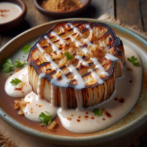 Nationalgericht Samoa: #Grilled Taro with Coconut Sauce# (Rezept)