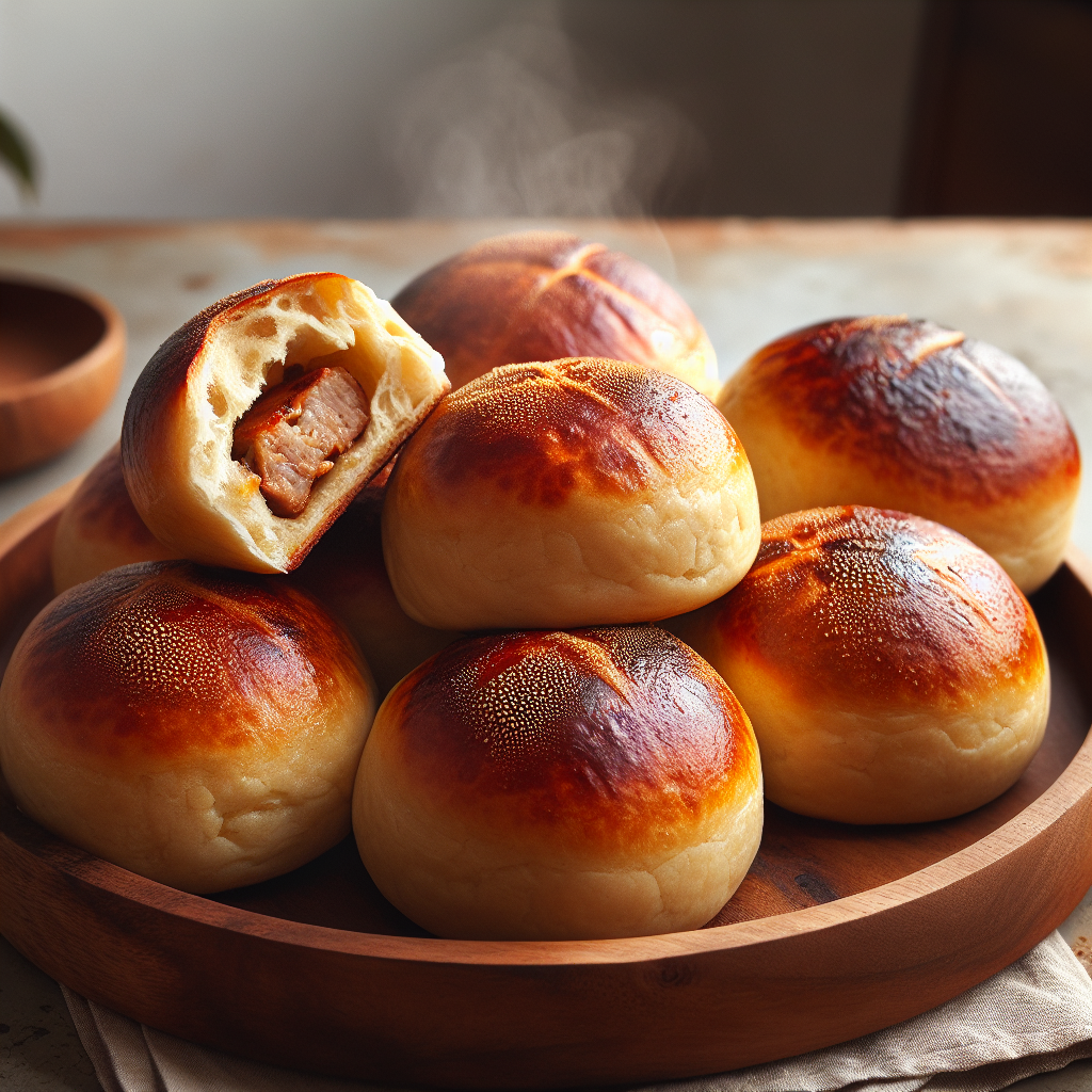 Nationalgericht Samoa: Keke Pua’a (Samoanische Fleischbrötchen) (Rezept)