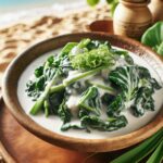 Nationalgericht Samoa: #Luau (Geschmorte Taro-Blätter in Kokosmilch)# (Rezept)