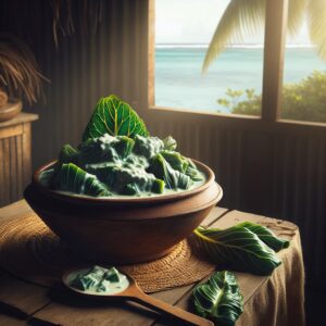 Nationalgericht Samoa: #Palusami (Taro Leaves in Coconut Cream)# (Rezept)