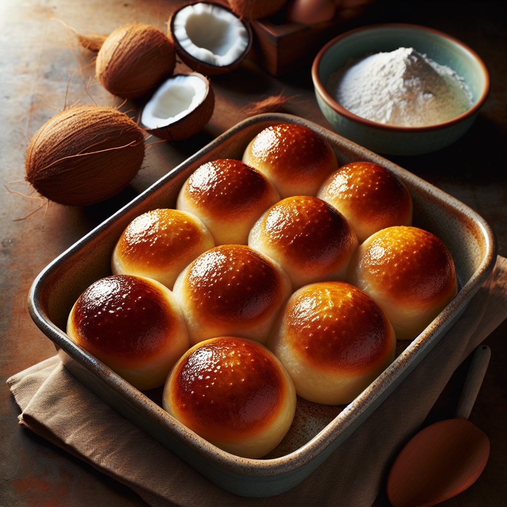 Nationalgericht Samoa: Pani Popo (Samoanische Kokosbrötchen) (Rezept)