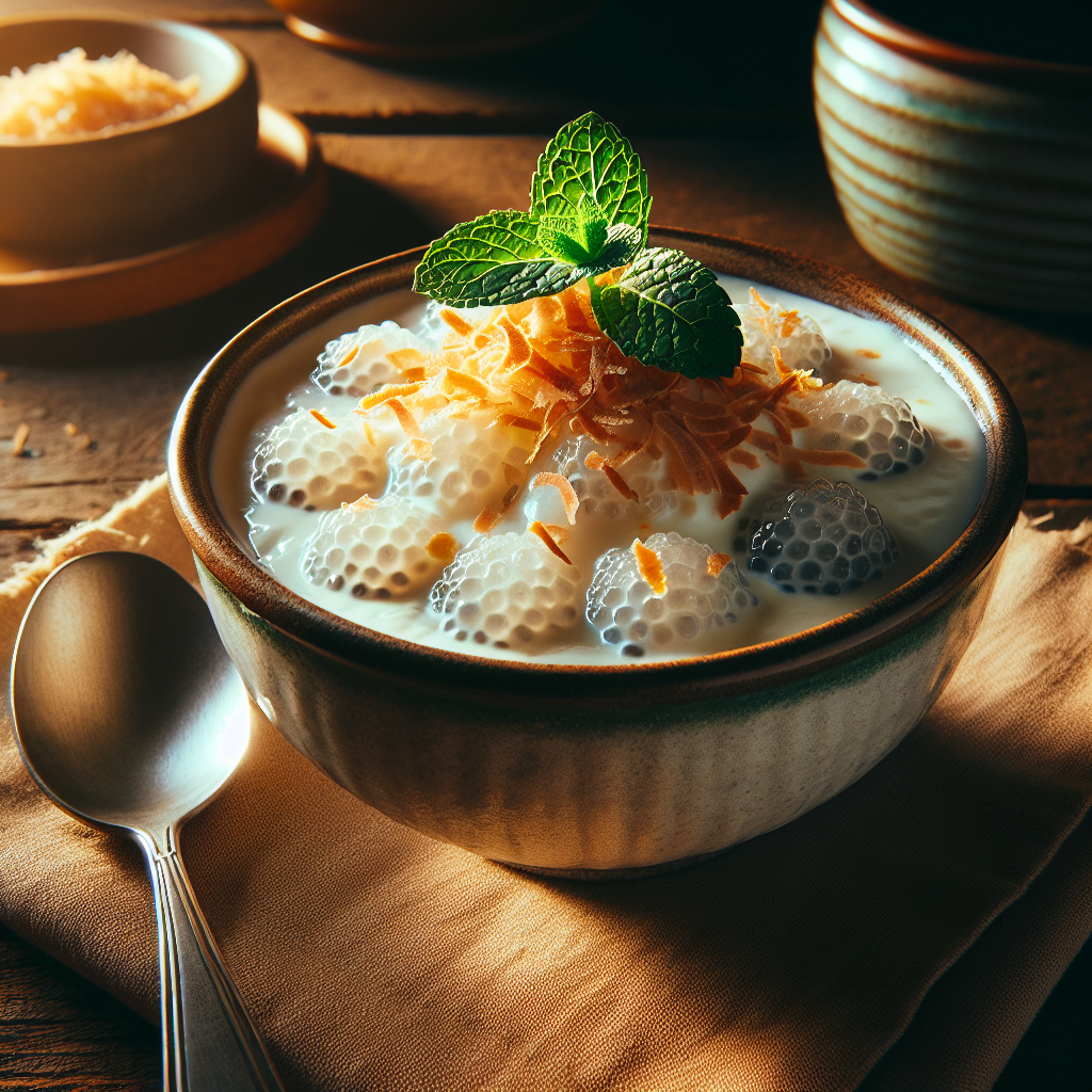 Nationalgericht Samoa: Steamed Tapioca in Coconut Cream (Rezept)